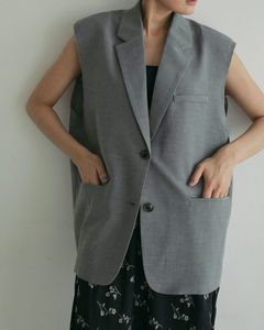 Cutoff Over Vest / カットオフ オーバーベスト (グレー)