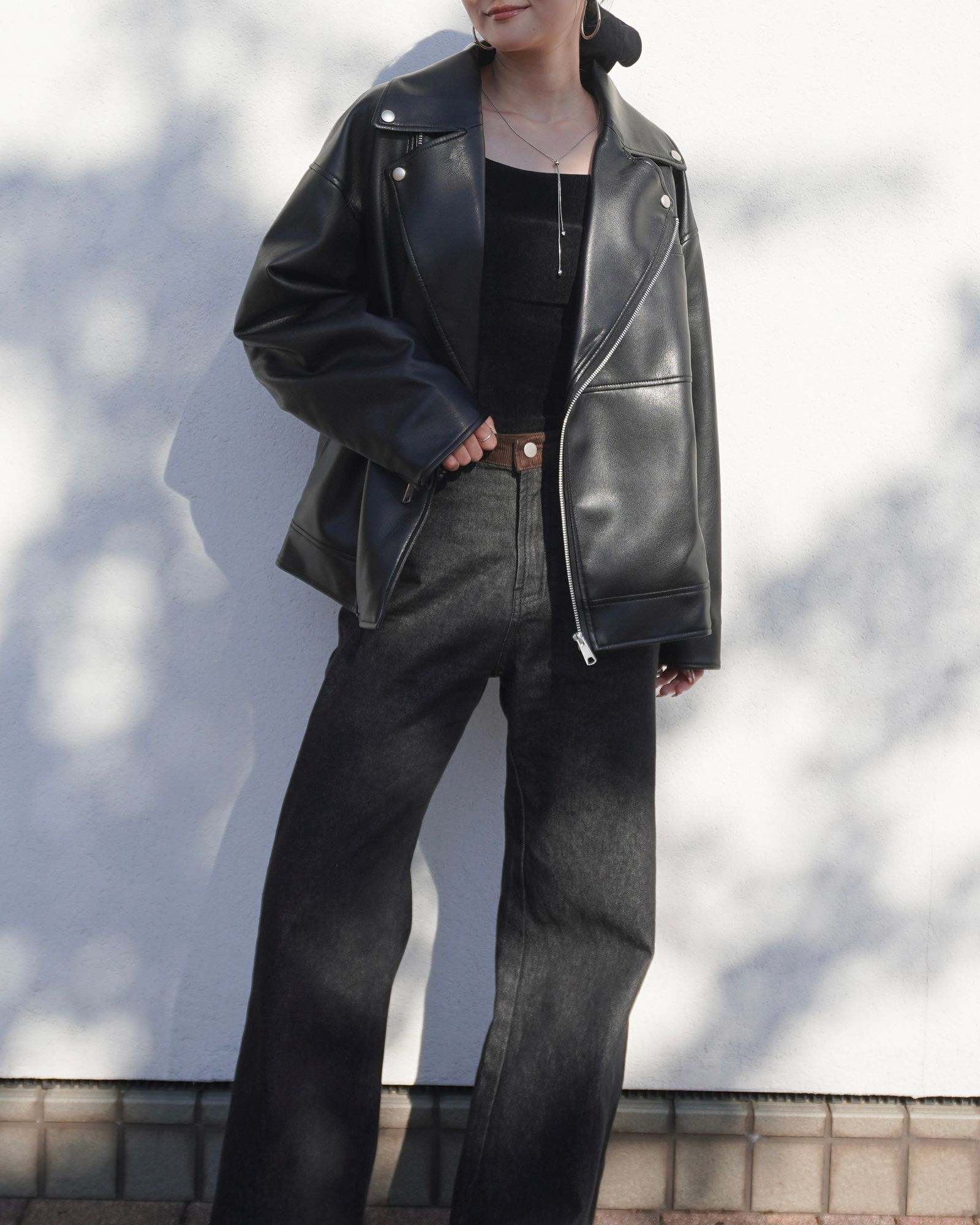 Machat Eco Leather Jacket　エコレザージャケット ECO LEATHER JACKET（エコレザージャケット）｜BIYOMA（ビヨーマ