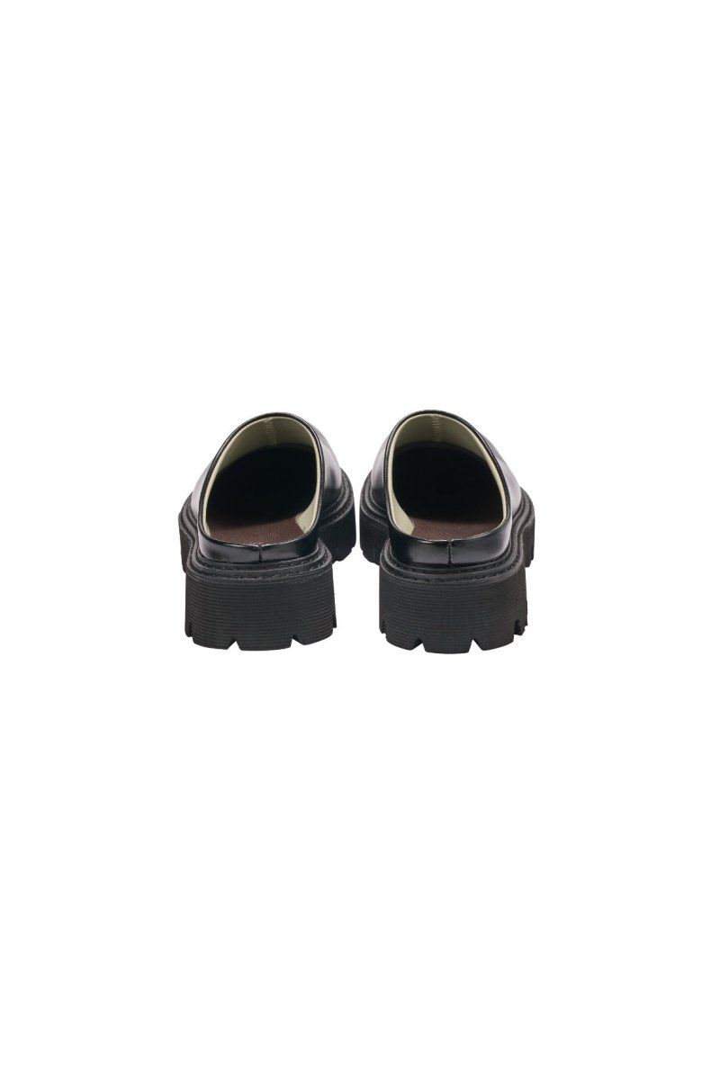 round toe sabot sandals (Black) / ラウンドトゥ サボサンダル (ブラック) / 26SS