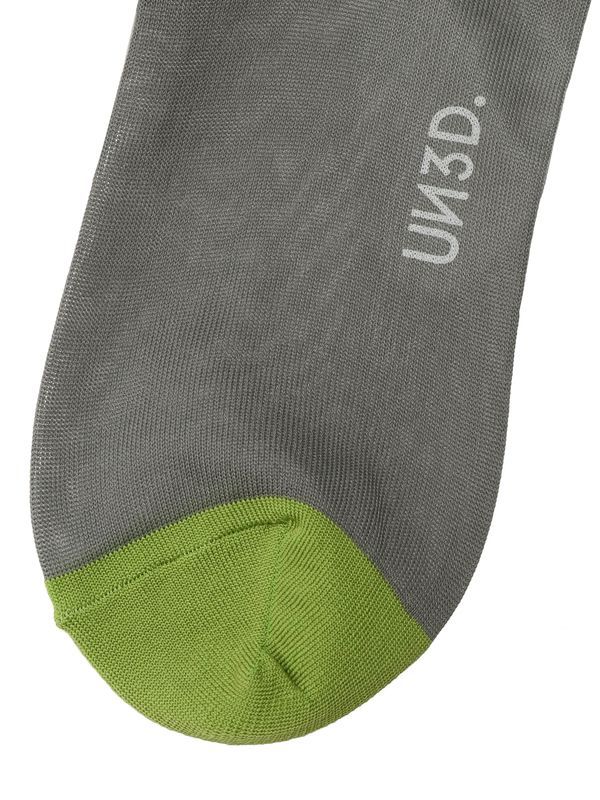BACK LINE SHEER SOCKS / バックラインシアーソックス (グレー)