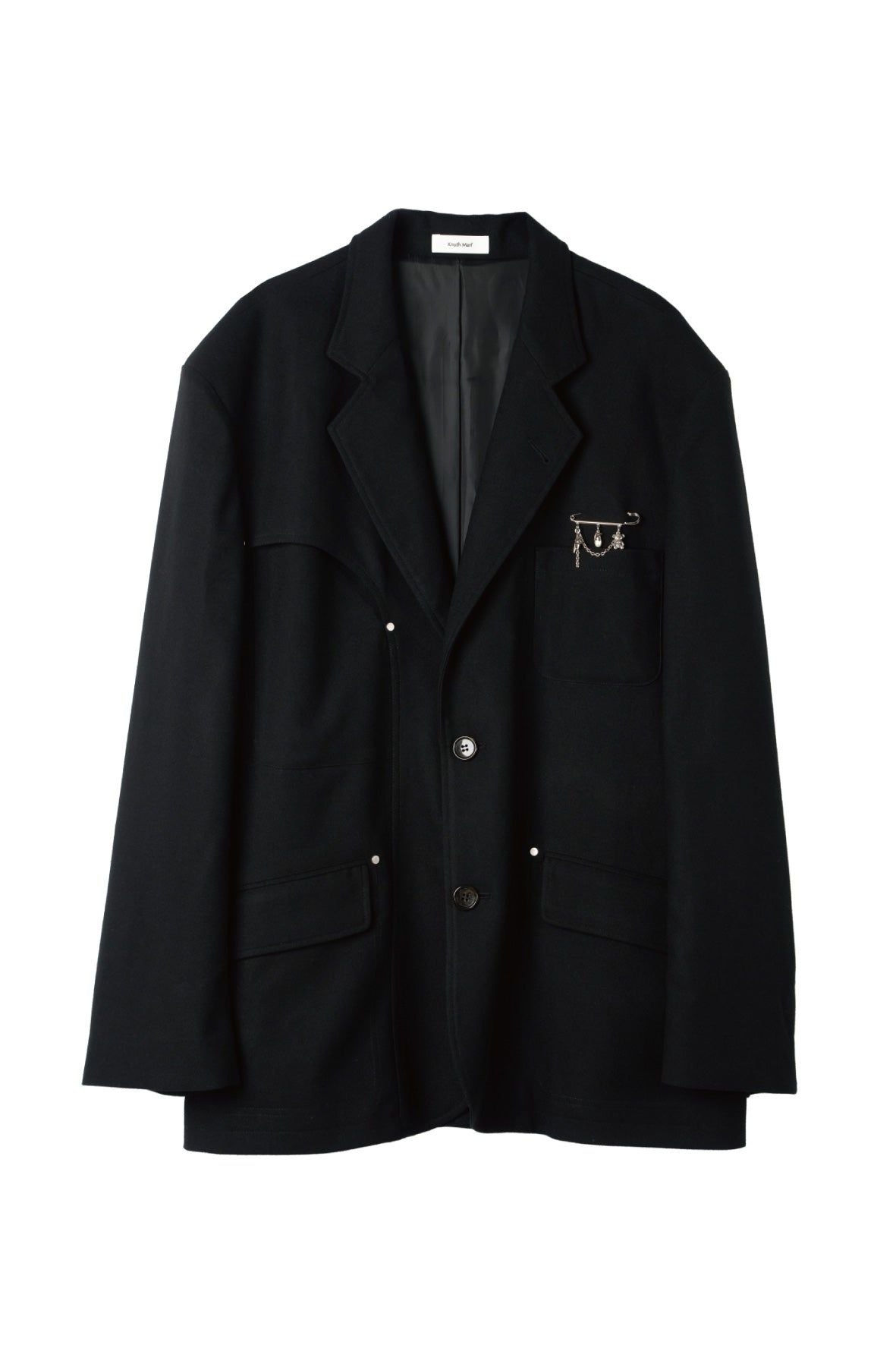 ユーティリティジャケット (ブラック) curve utility jacket(unisex) (Black) / 26AW