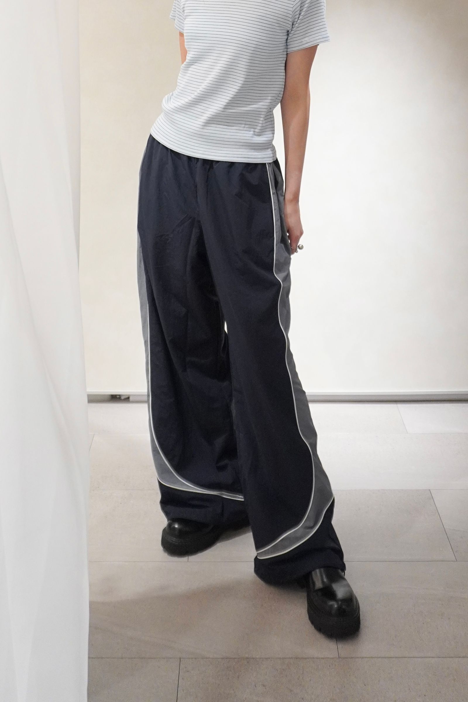 ナイロンイージーパンツ (ネイビー) nylon easy pants(unisex) (Navy) /  26SS