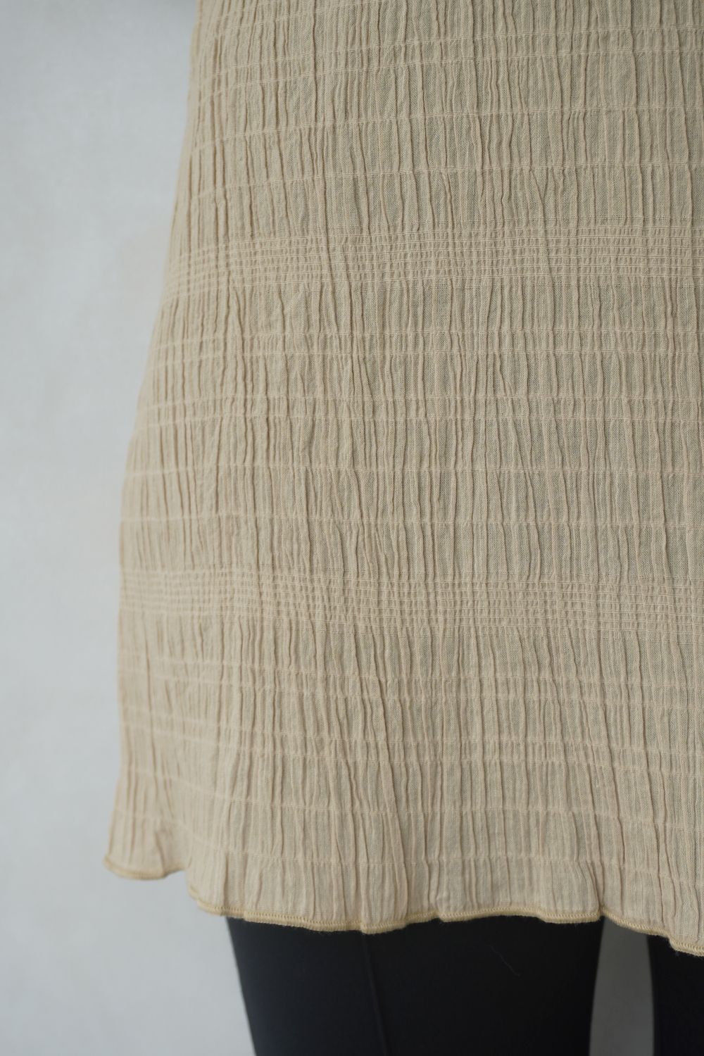 Shirring Tops / シャーリングトップス (ベージュ)