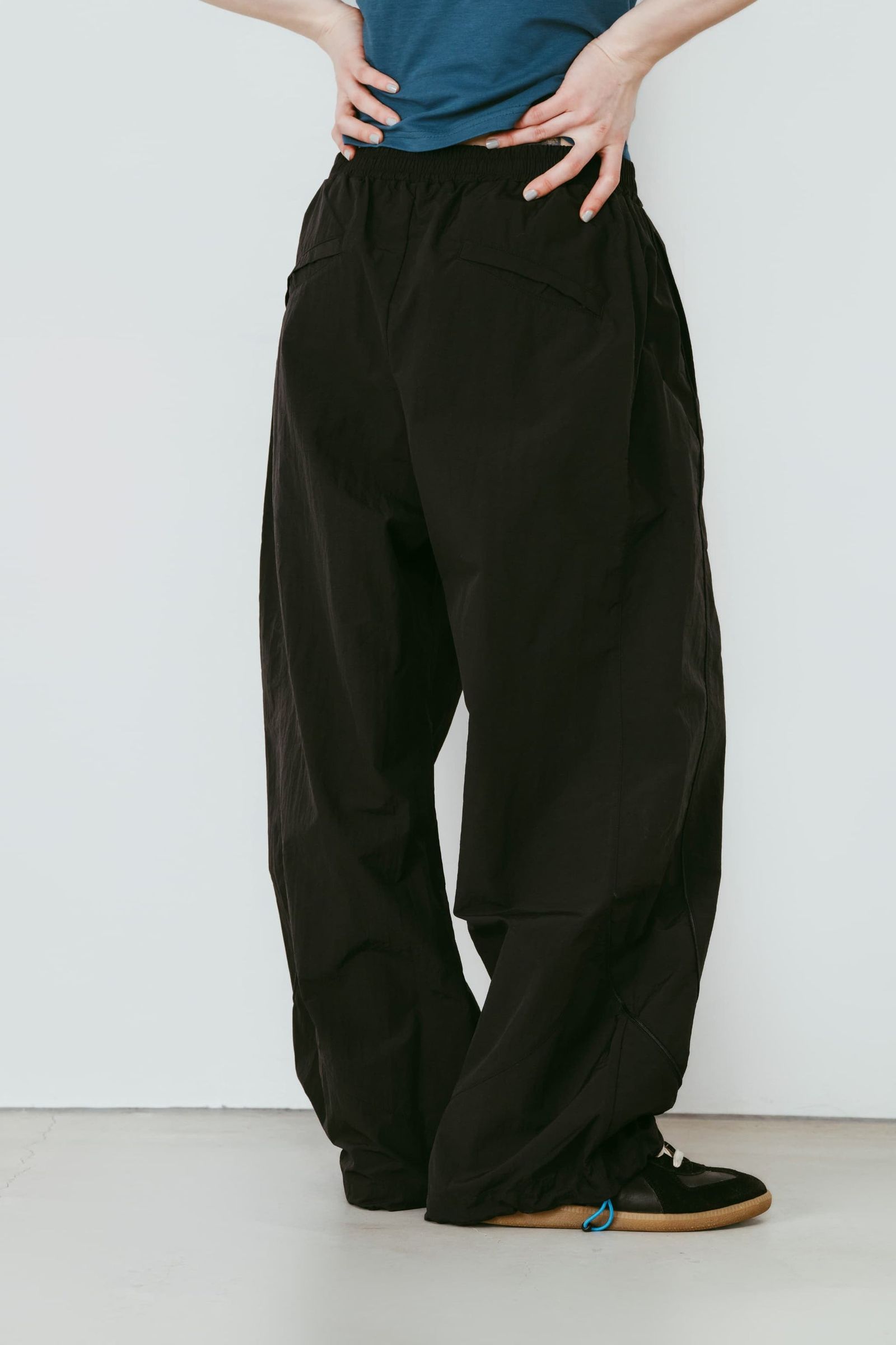 ナイロンイージーパンツ (ブラック) nylon easy pants(unisex) (Black) /  26SS