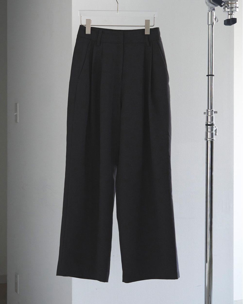 Heather Stretch Pants / ヘザー ストレッチパンツ (チャコールグレー)