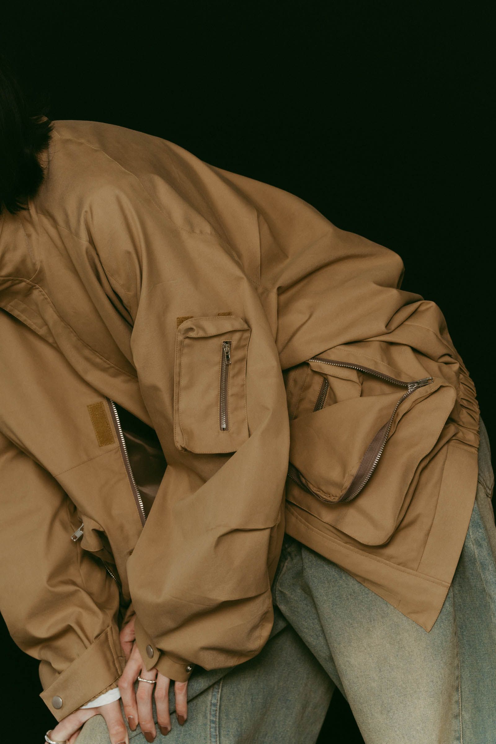 2way nylon blouson(unisex) / 2ウェイナイロンブルゾン (キャメル) / 25AW