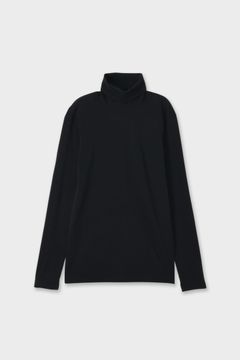 【メンズ】ORGANIC COTTON SPANDEX TURTLE BECK / オーガニックコットンタートルネックTシャツ (ブラック)