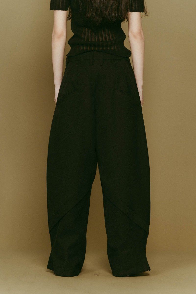 front slit pants(unisex) / フロントスリットパンツ (ブラック) / 25AW