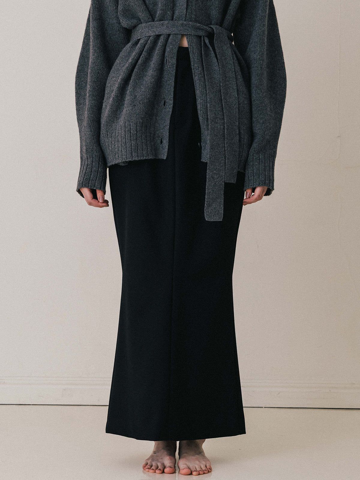 【25AW】【THE C】ICHIGUN SKIRT / イチグンスカート (ブラック)