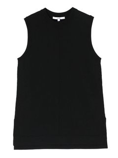BASIC KNIT TT / ベーシックニットタンクトップ (ブラック)
