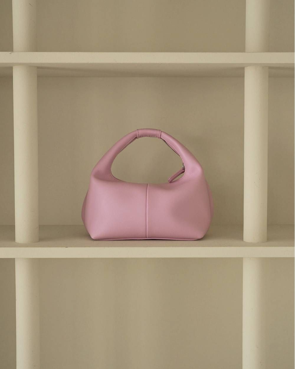 ワンハンドル レザーバッグ (ピンク) Onehandle Leather Bag (Pink) / 26SS