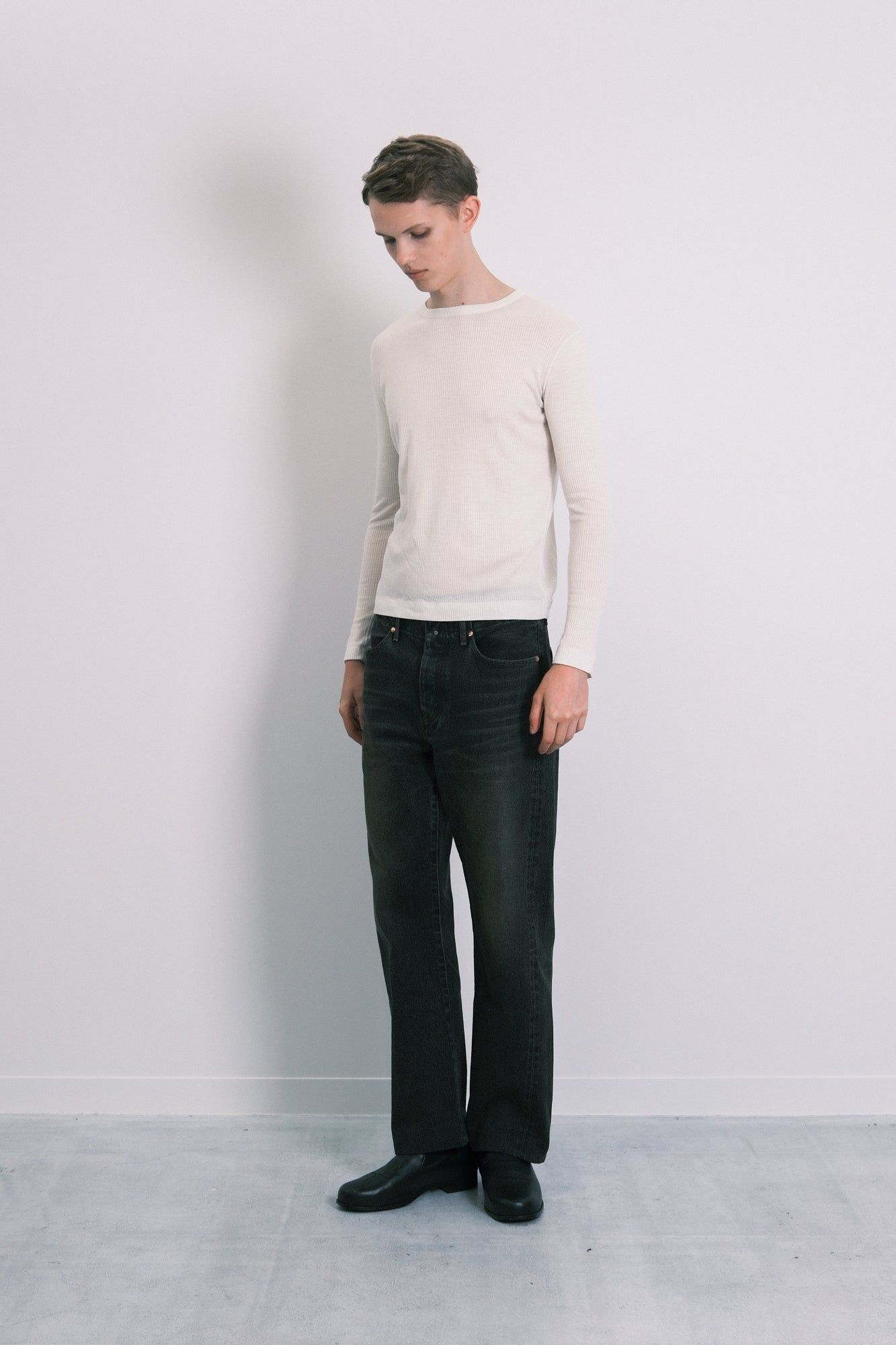 ニュークラシック ジーントラウザーズ (ダスティブラック) NEW CLASSIC JEAN TROUSERS (Dusty black) /デニムパンツ / ジーンズ / メンズ / ユニセックス