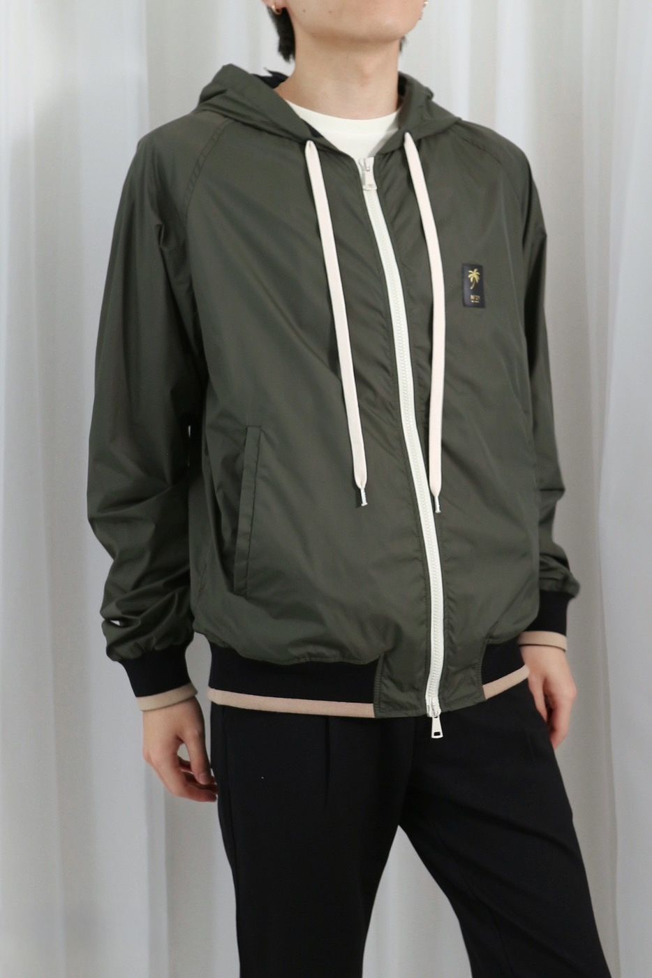 PALM TREE HOODED JACKET / パームツリーフードジャケット / メンズ (ミリタリーグリーン)