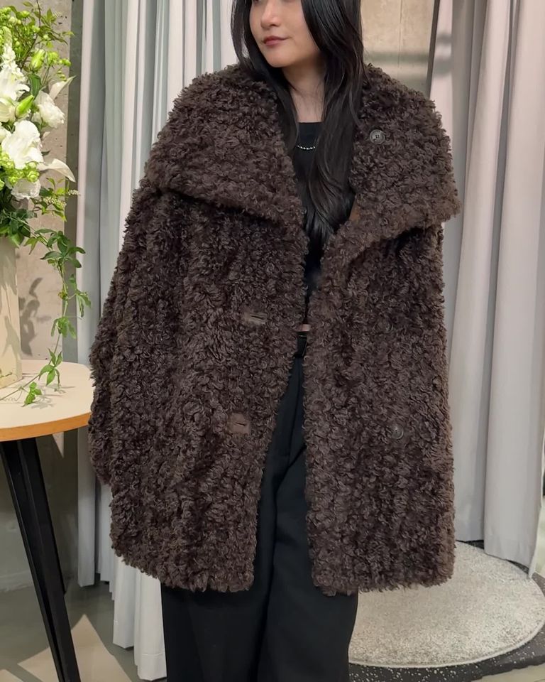 THINK FUR - 【先行予約】【26TH-03】ムートンリバーシブルコート 