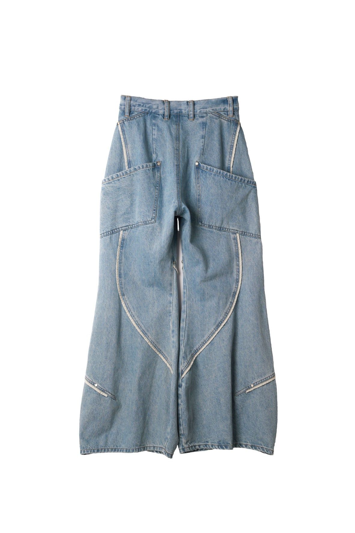 カーブ ユーティリティデニムパンツ (ブルー) curve utility denim pants(unisex) (Blue) / 26AW