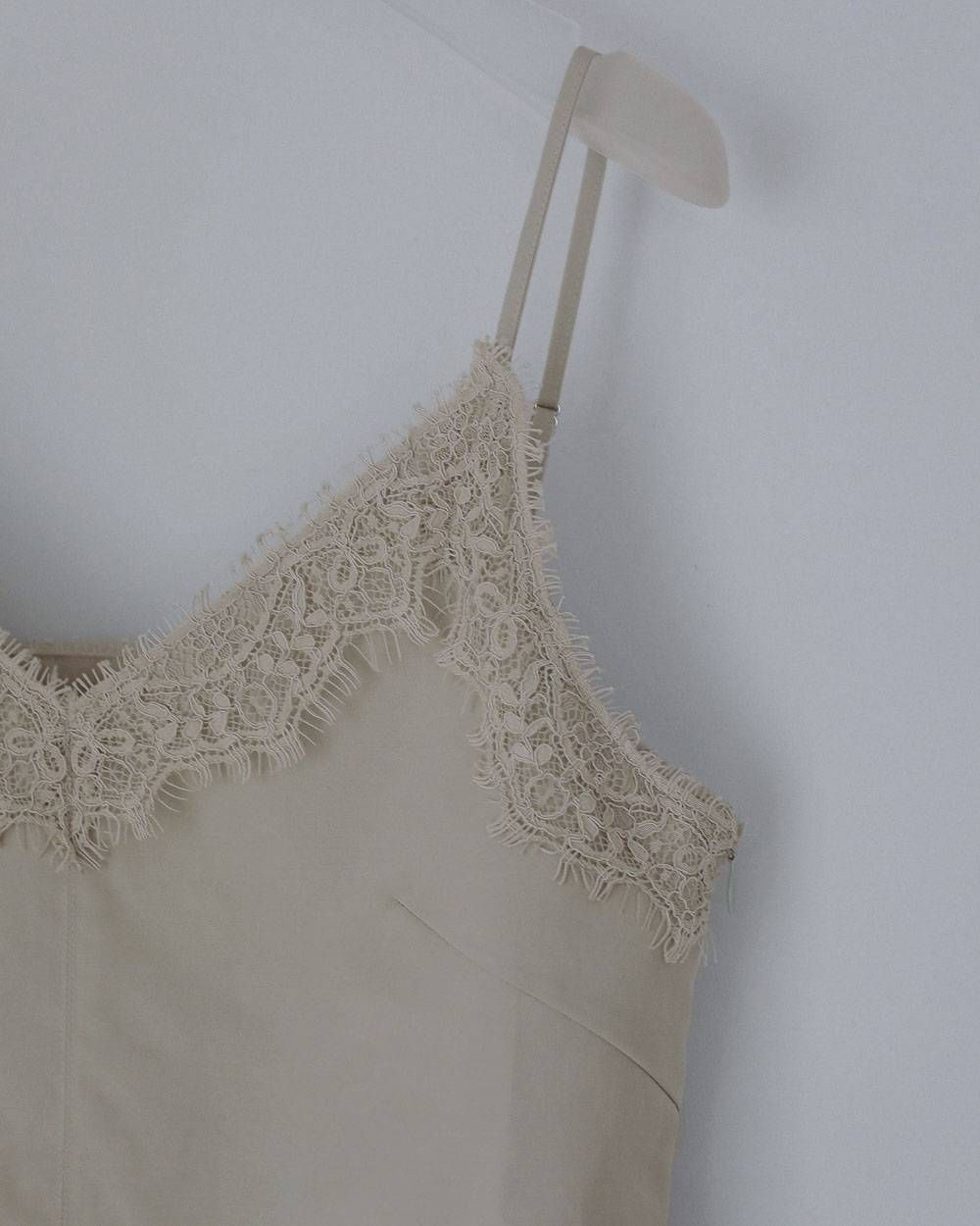 ツイルレース キャミソール (ミント) Twill Lace Camisole (Mint) / 27SS