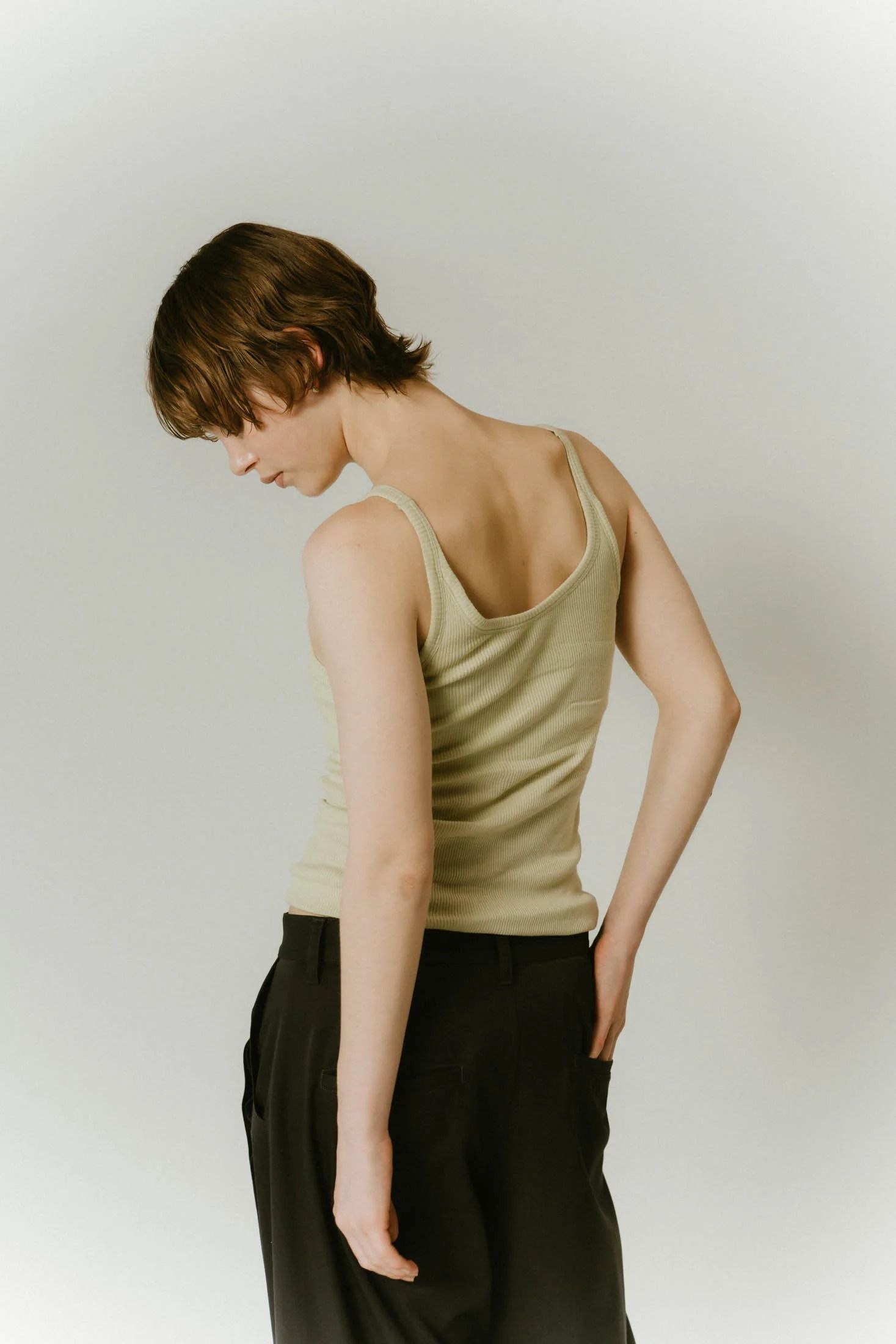 cap in rib tank top/3color | KNUTH MARF