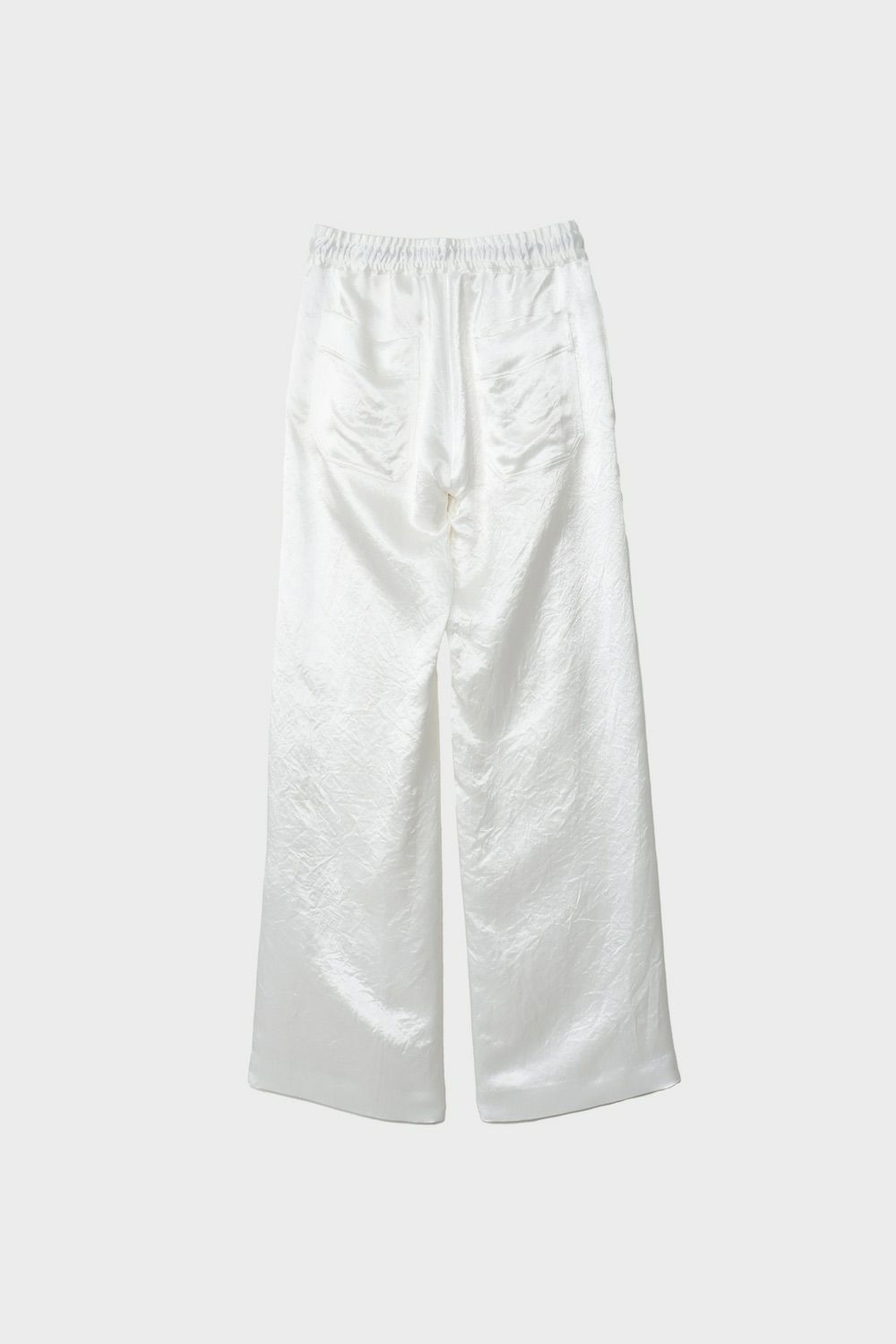 【24AW】SATIN RELAX PANTS / サテンリラックスパンツ (ホワイト)