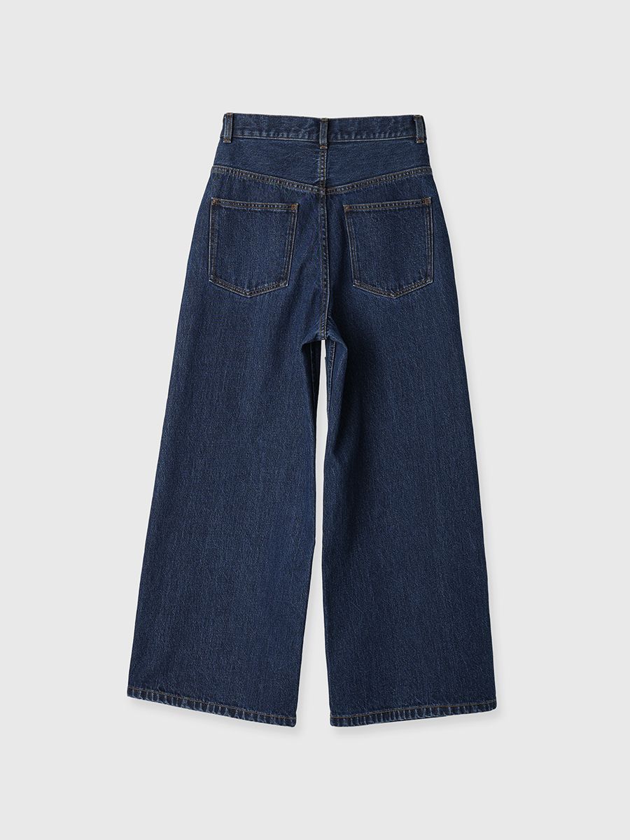 【25SS】DOUBLE KNEE WASHED DENIM PANTS / ダブルニー デニムパンツ (ブルー)