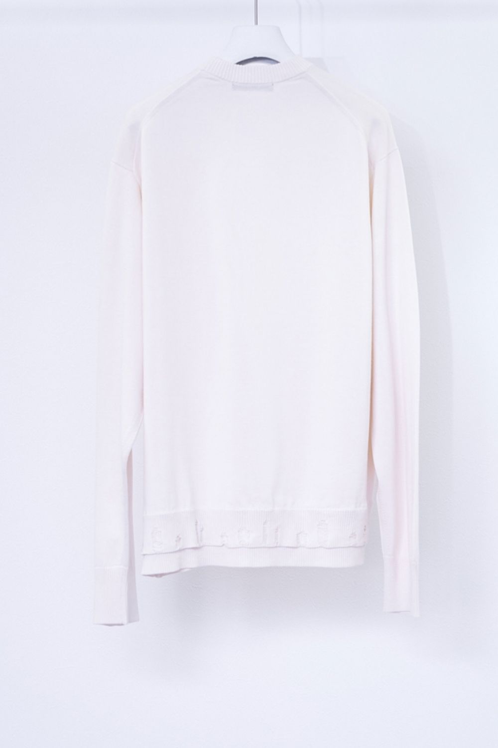 【メンズ】SUVIN CREW NECK KNIT /スビンクルーネックニット (ホワイト)