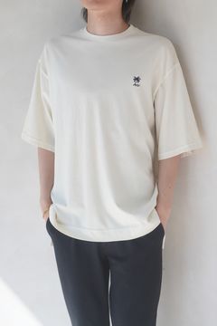 PALM TREE POINT T-SHIRT / パームツリーポイントT / ユニセックス (クリーム)