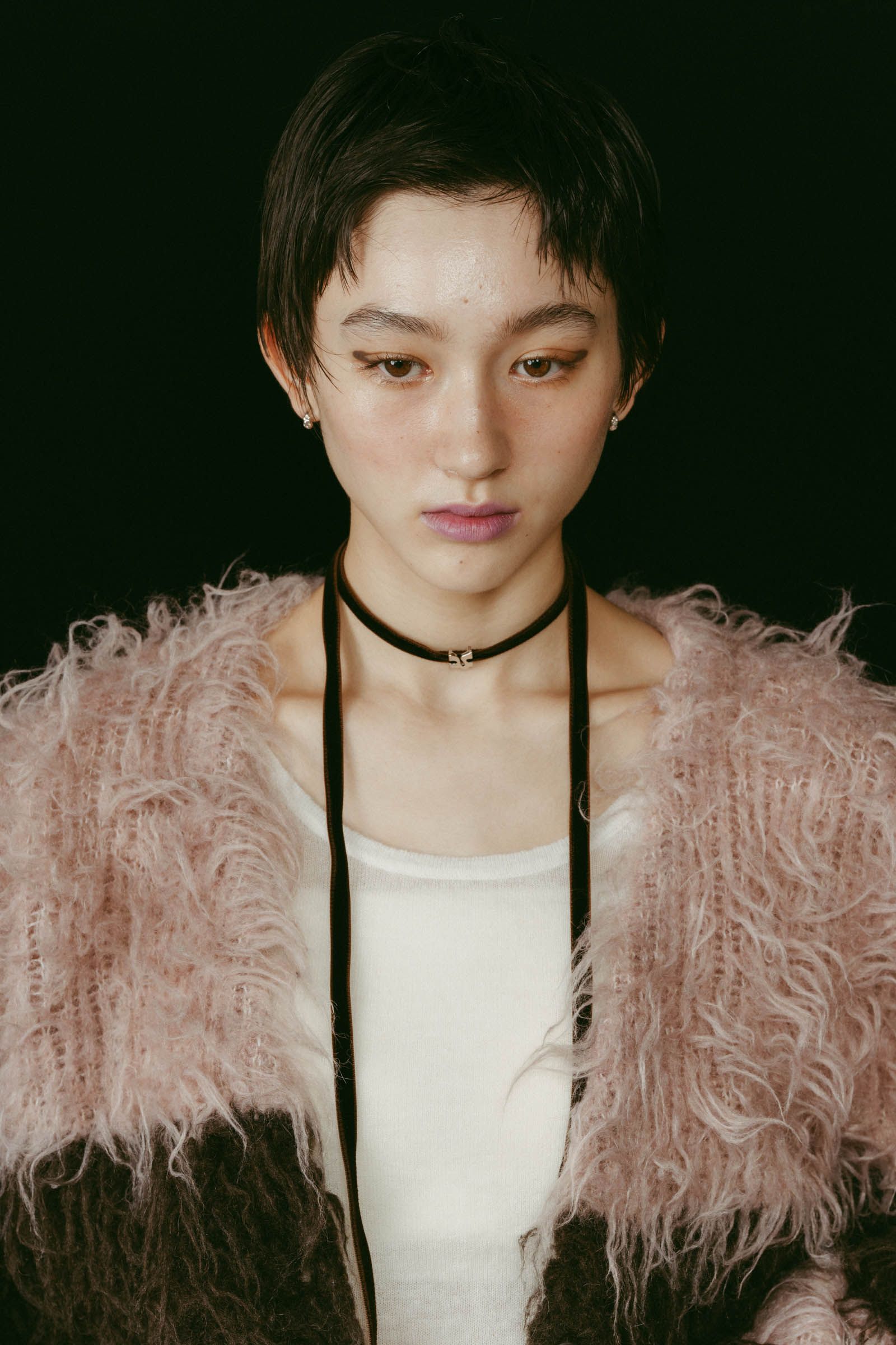 shaggy cardigan / シャギーカーディガン (ピンク) / 25AW
