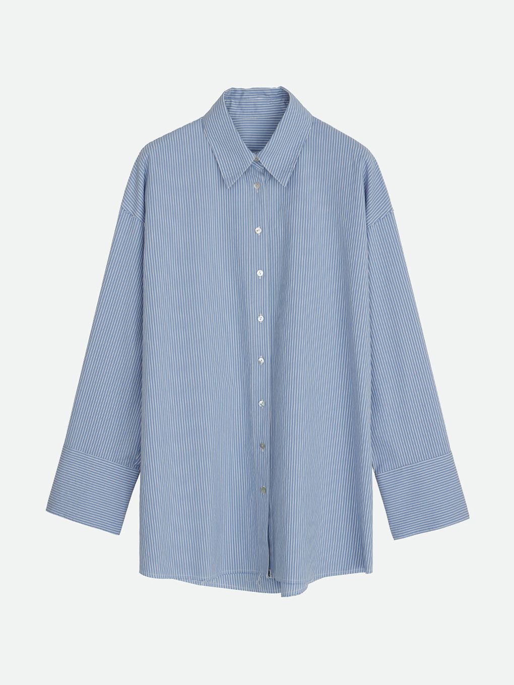 STRIPE SHIRT WITH SCARF – NOUNLESS