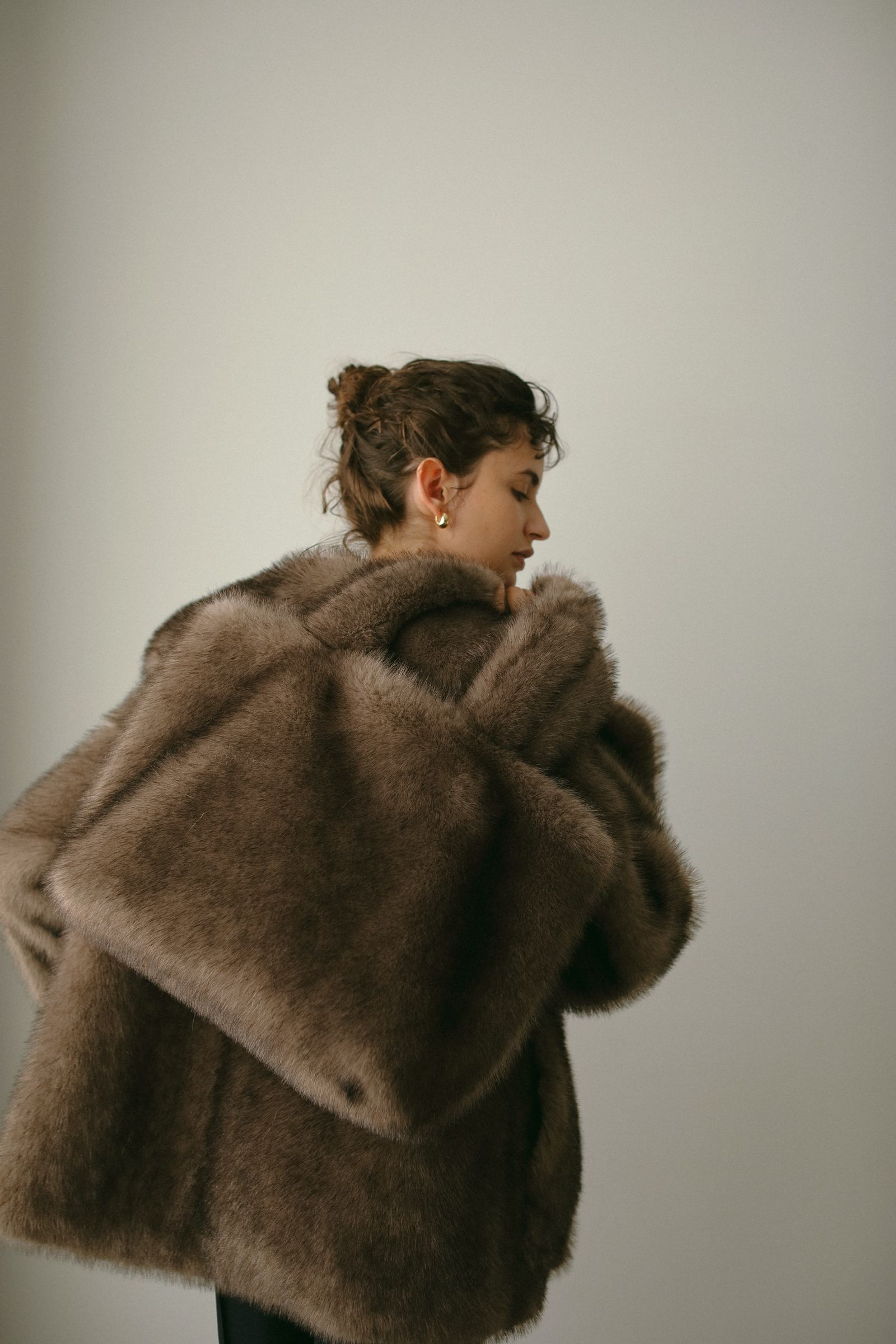 THINK FUR - Fox Like Fur Large Bag (ブラウン) | Sir online