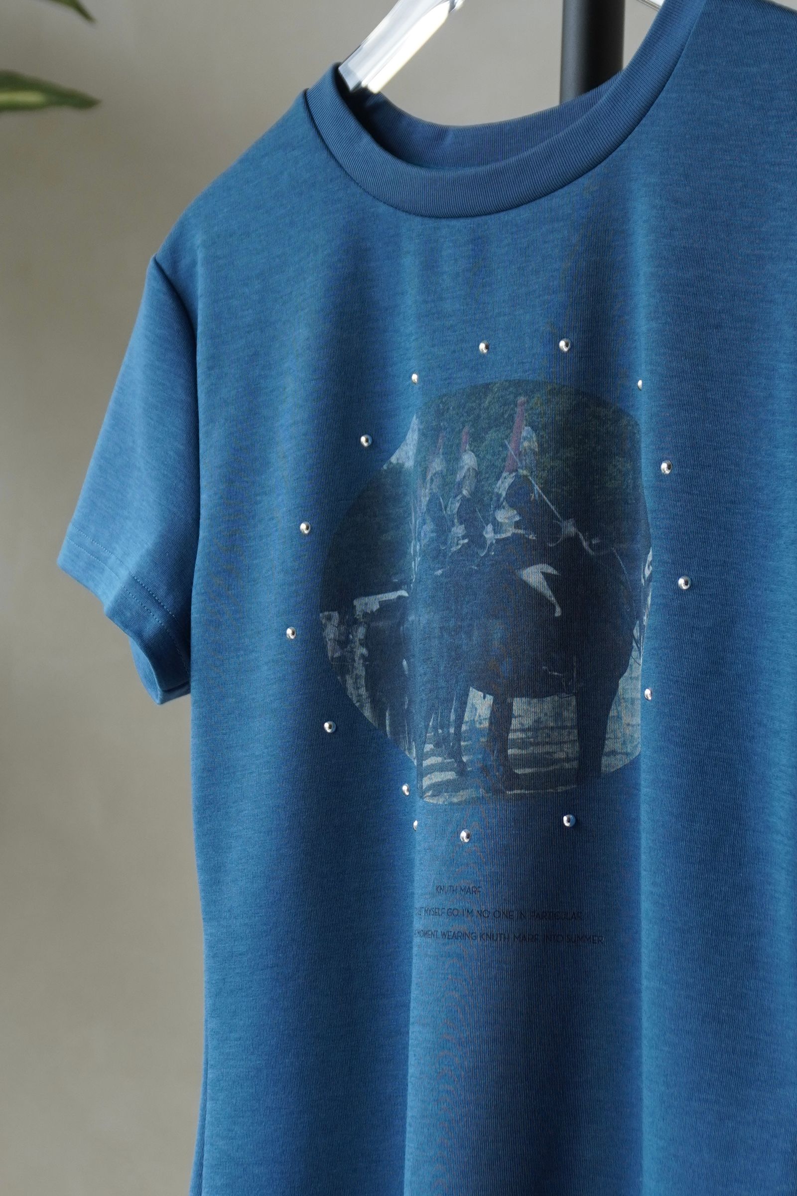 スタッズコンパクトTシャツ (ブルー) studded compact tee (Blue) /  26SS