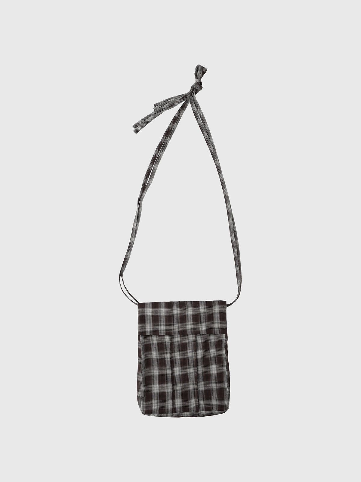 【25AW】SHEER CHECK SHIRT JACKET / シアーチェックシャツ (ブラウン)