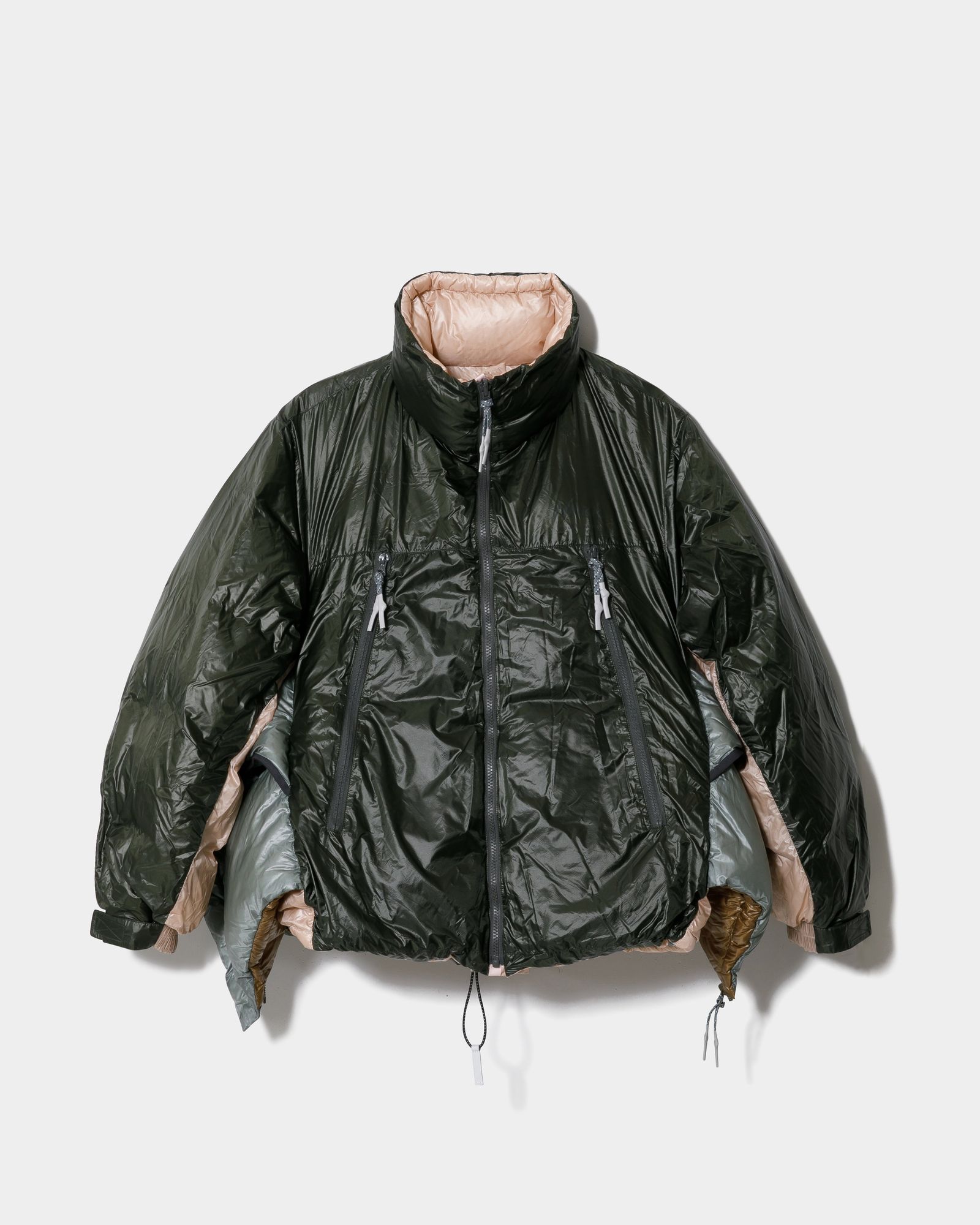 NANGA multilayering down vest blouson / ナンガ コラボレーション ダウンジャケット (チャコール) / メンズ / レディース