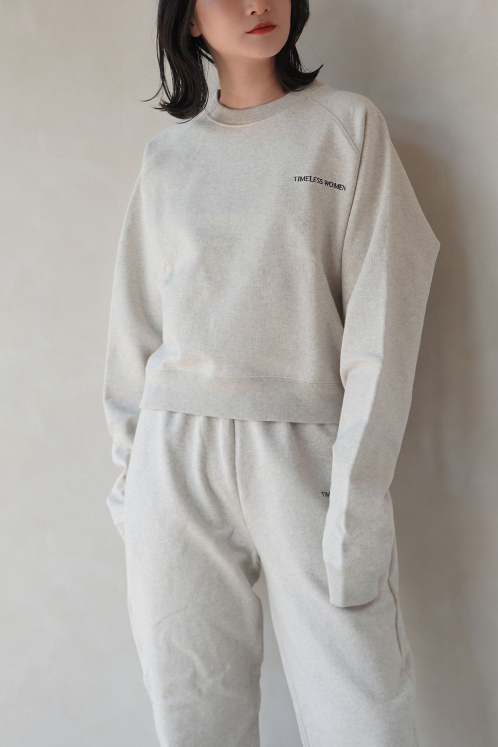 【辻元舞×TIMELESS WOMEN COLLABORATION】 Sweat Pullover (グレー)