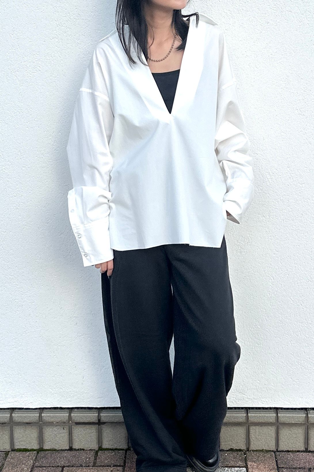 CREDONA - 【THE C】 SKIPPER SHIRTS (ホワイト) | Sir online