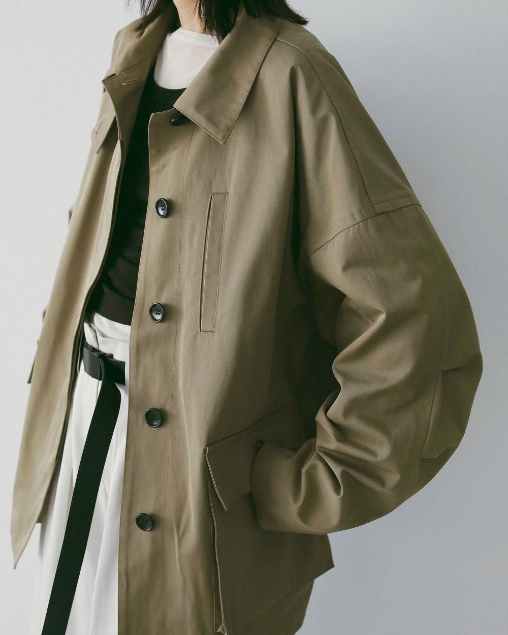 Over Half Coat (Beige) / オーバーハーフコート (ベージュ) / 26SS