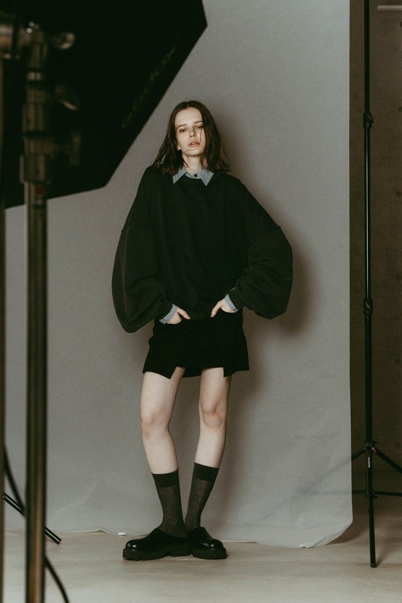 Kerror design sweat(unisex) (Navy) / Kエラーデザイン スウェット (ネイビー) / 26SS