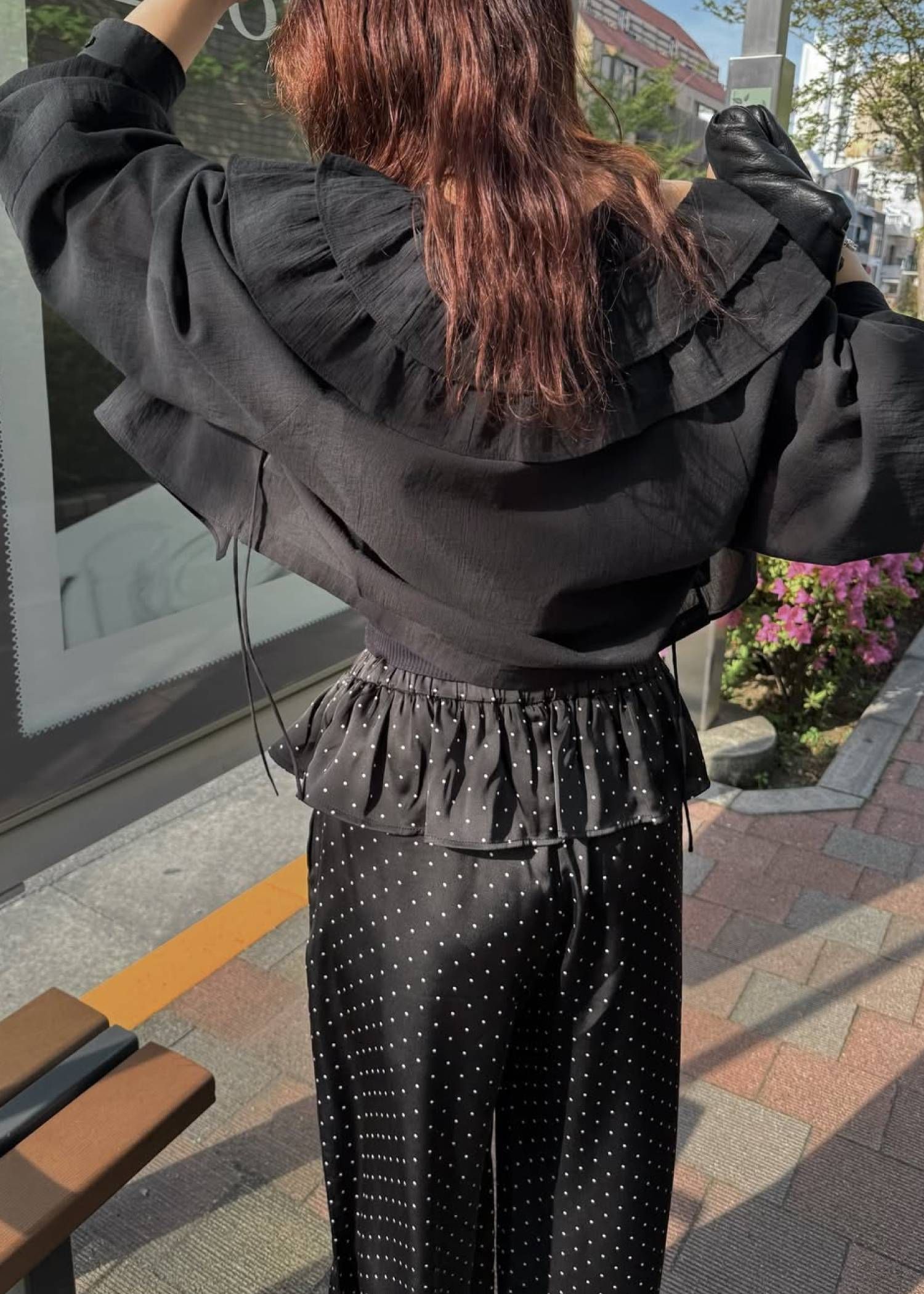 フリルカラー ボレロ (Black) frill collar cachecoeur bolero BL (ブラック) /  26SS