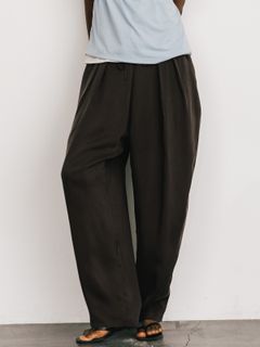 【25SS】CUPRO EASY PANTS / イージーパンツ (ブラウン)