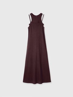 【25SS】SLAB RIB TANK SET DRESS / スラブリブ タンクセットドレス (バーガンディー)