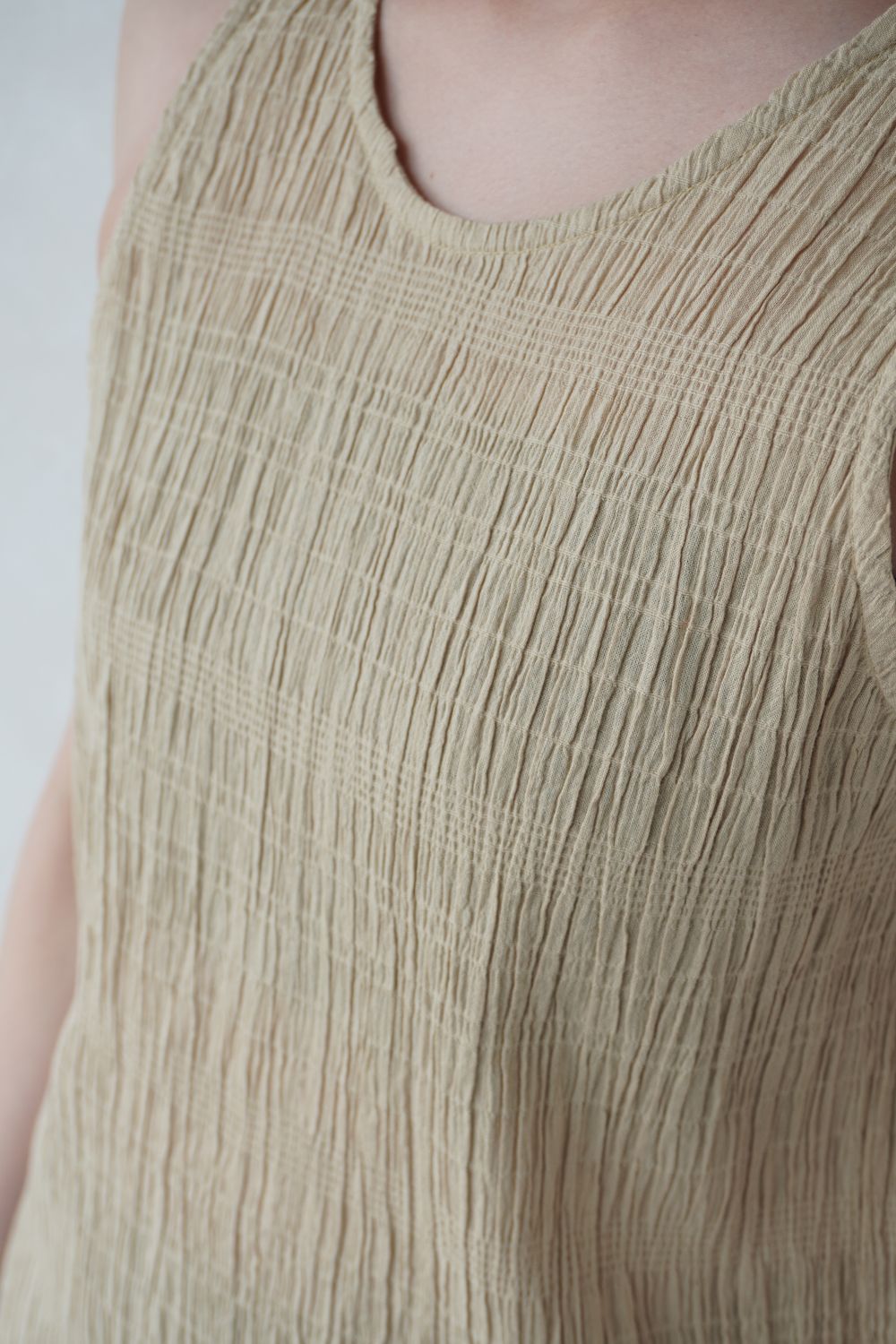 Shirring Tops / シャーリングトップス (ベージュ)