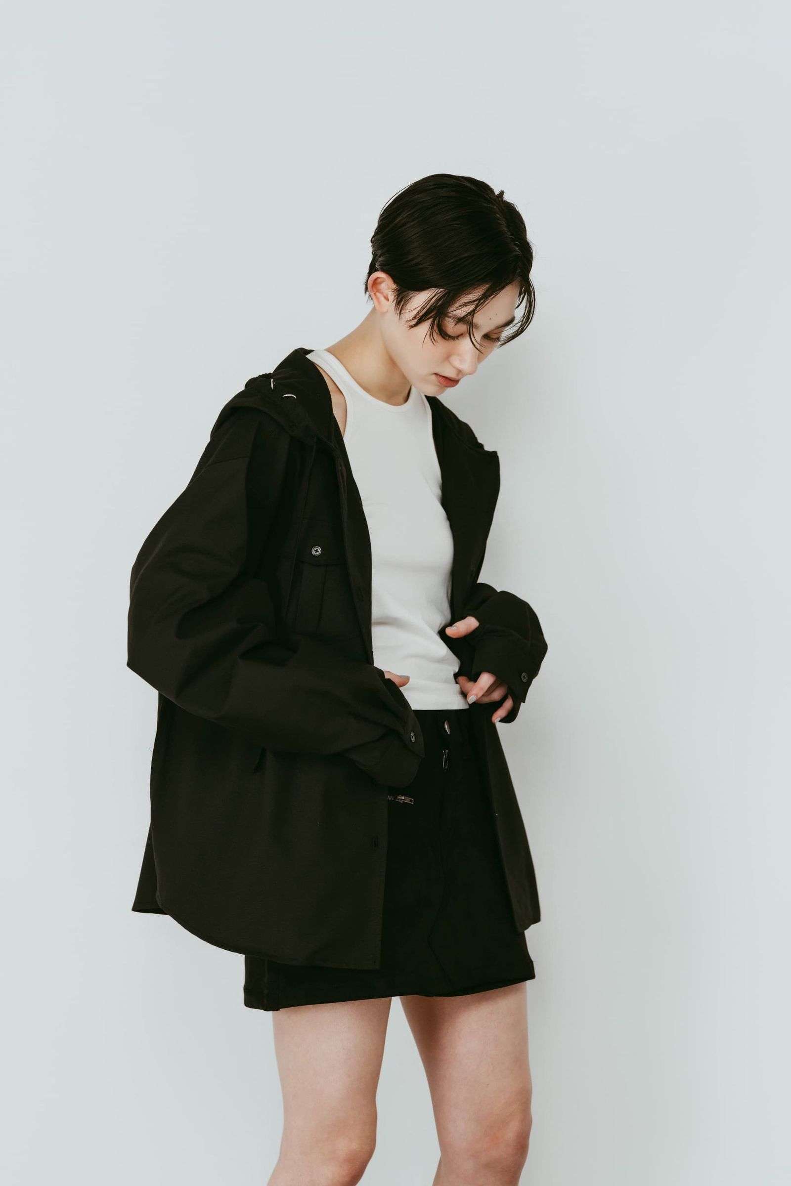 UVプロテクション フーディ (ブラック) UV protection hoodie(unisex) (Black) /  26SS
