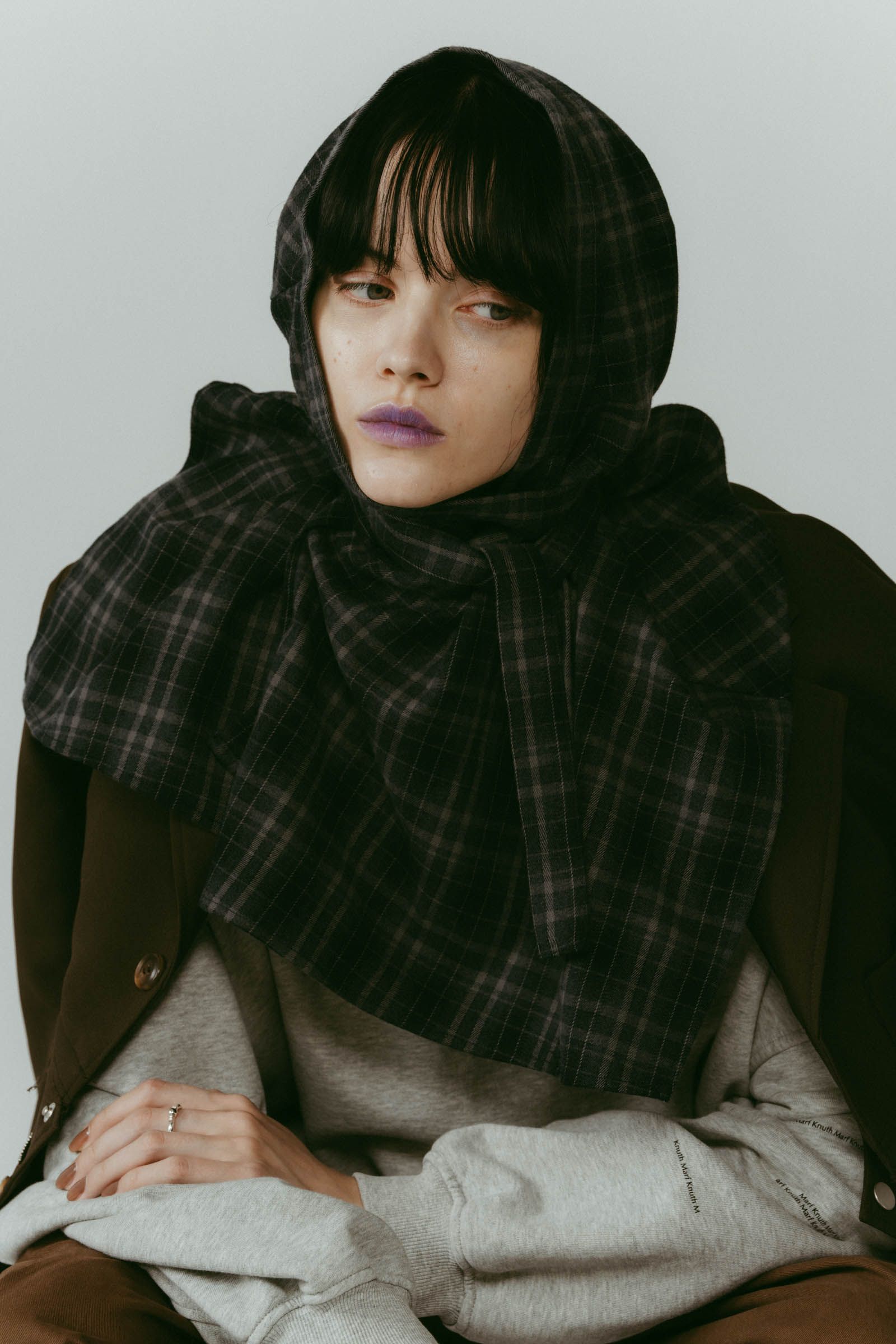 shirt wrap denim pants / シャツ巻き デニム (ブラウン) / 25AW