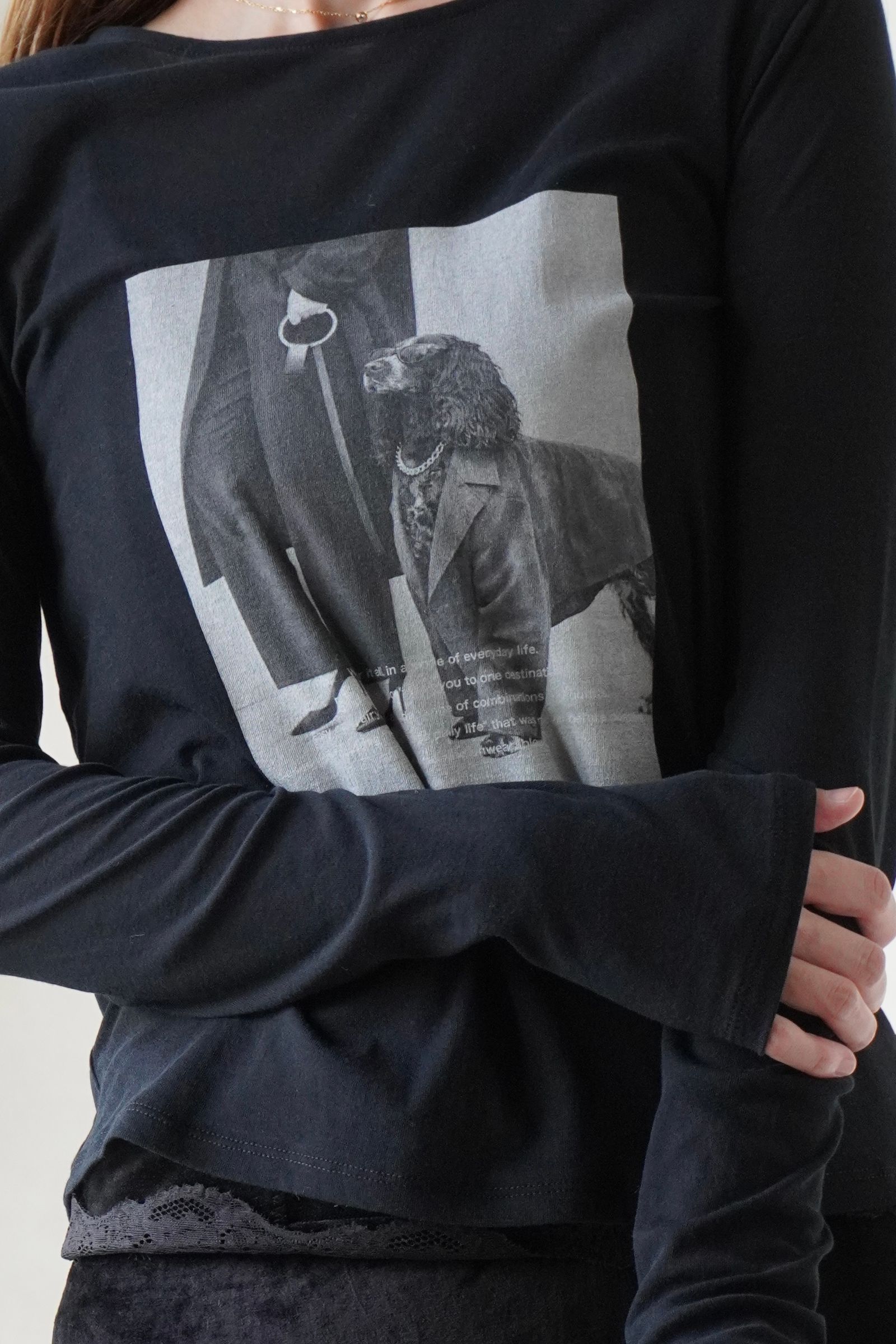 シアーフォトコンパクトロンT (ブラック) Sheer Photo Compact Long-Sleeve Tee (Black) / 26AW