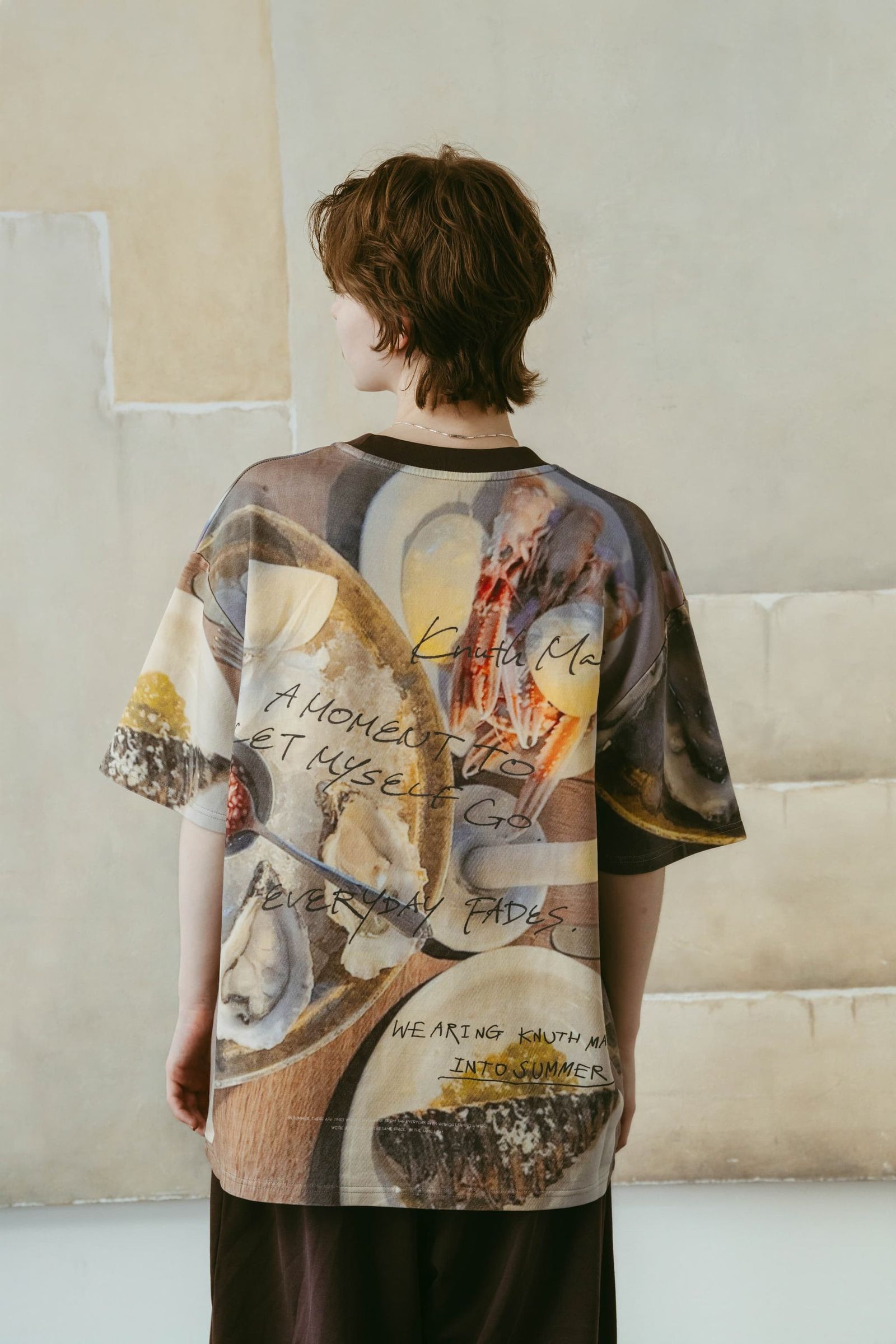 オイスターグラフィックTシャツ (オイスター) oyster graphic tee(unisex) (Oyster) /  26SS
