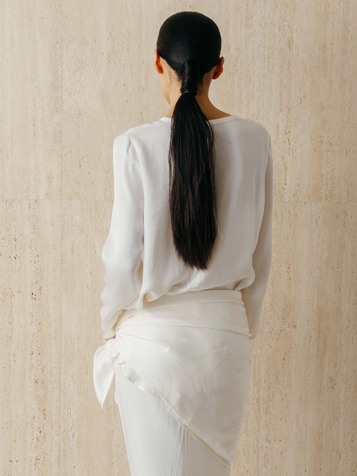 キュプラ トップス (アイボリー) CUPRO TOPS (Ivory) /  26SS