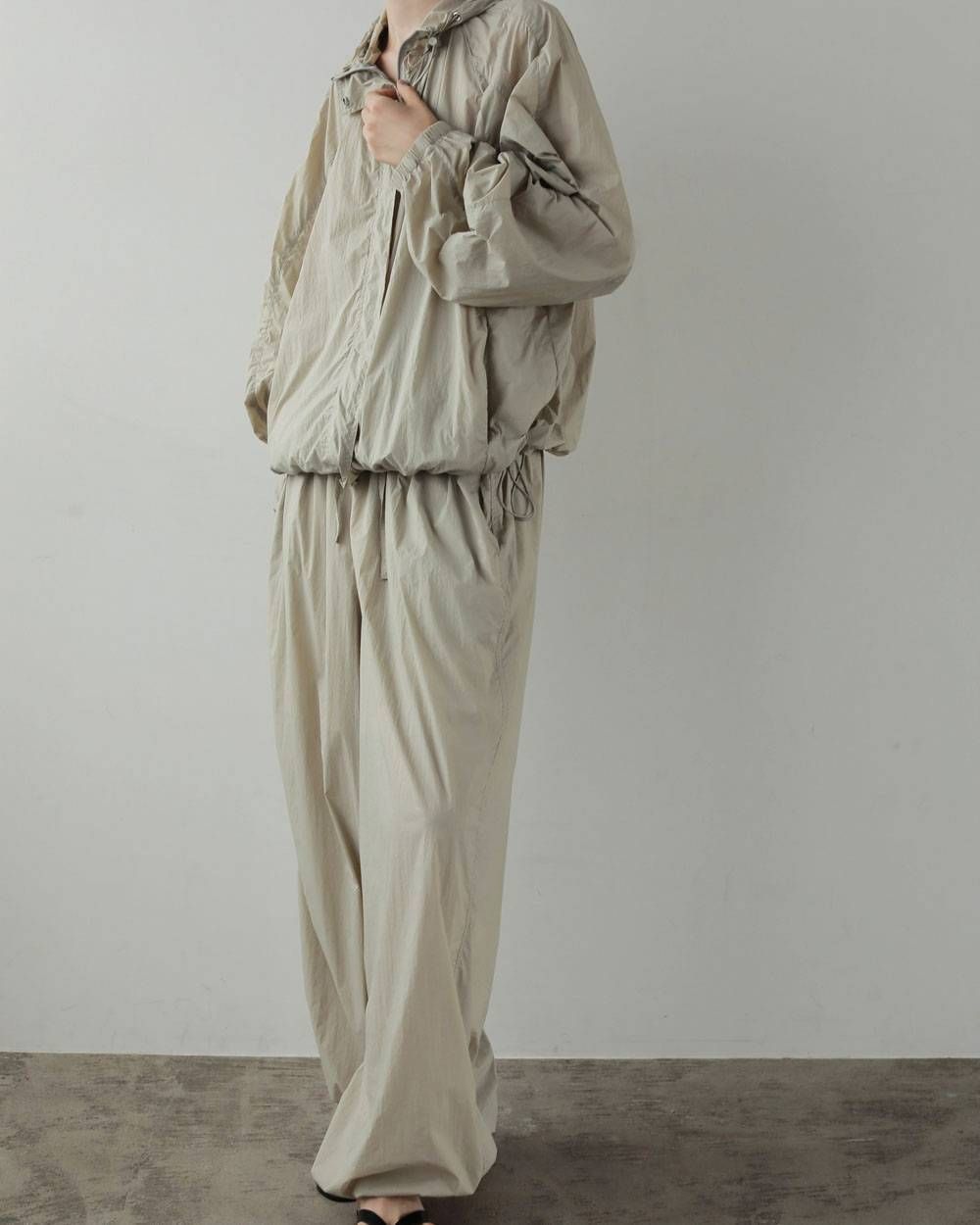 シアー ナイロンパンツ (オートミール) Sheer Nylon Pants (Oatmeal) / 27SS