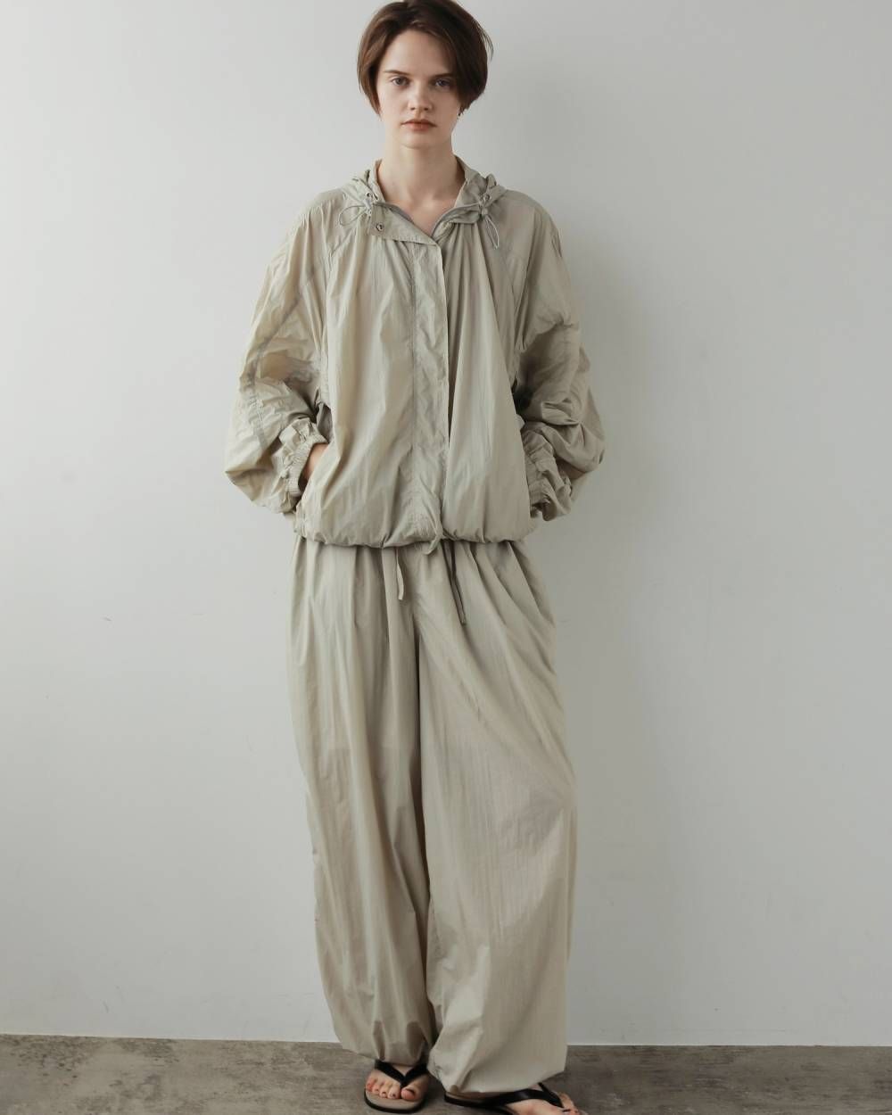 シアートラックブルゾン (オートミール) Sheer Track Blouson (Oatmeal) / 27SS