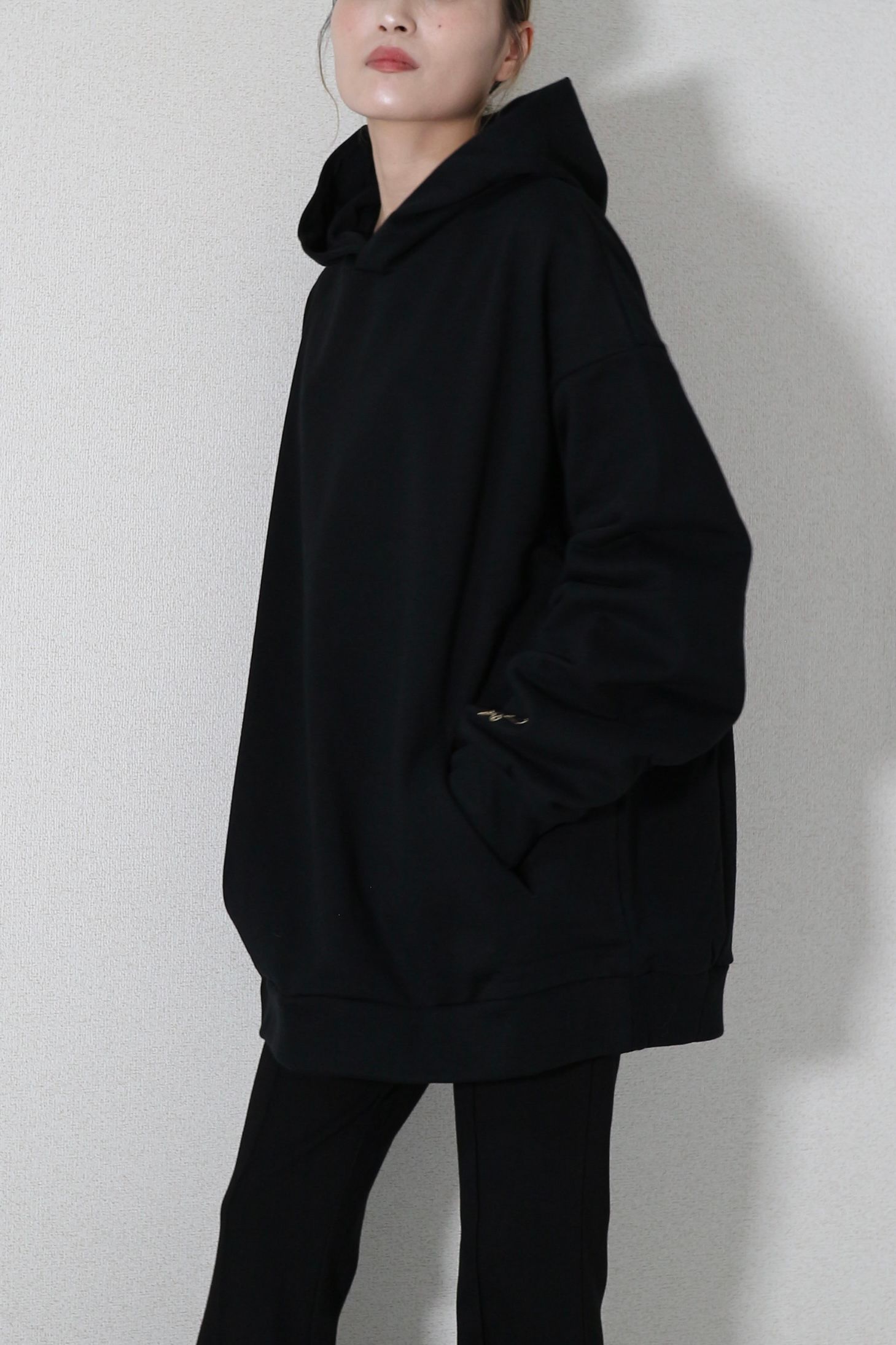 ORGANIC COTTON HOODIE / オーガニック コットン パーカー (ブラック)