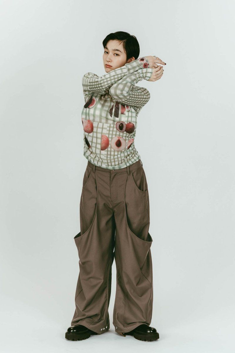 high-boot detail pants(unisex) / ハイブート ディテール パンツ (Brown) / 26SS