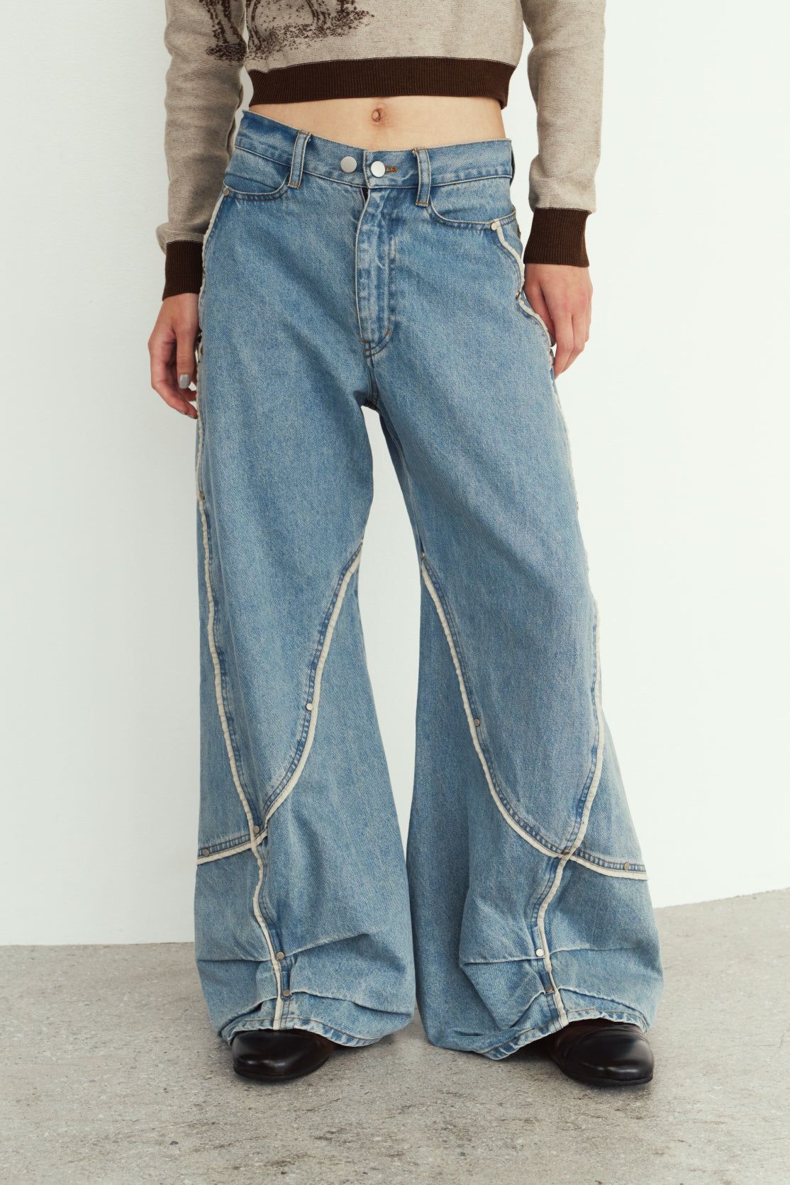 カーブ ユーティリティデニムパンツ (ブルー) curve utility denim pants(unisex) (Blue) / 26AW