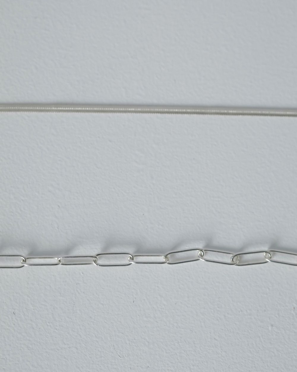 Mixchain Long Necklace / ミックスチェーン ロングネックレス (シルバー)